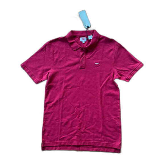 NWT Levi's Red Polo Shirt Top Mens Size Small MSRP $34.50 - Picture 3 of 8